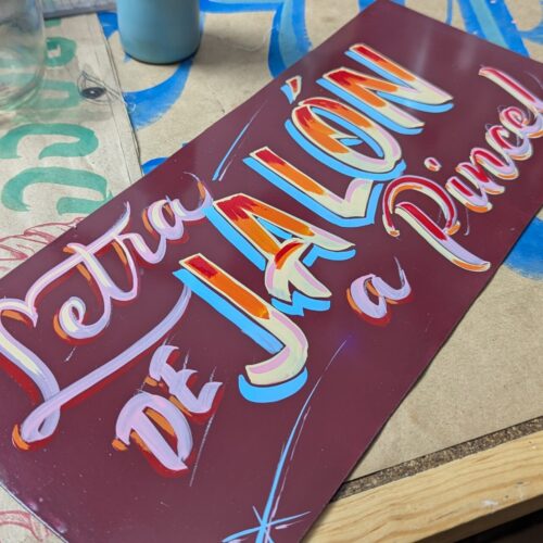 Taller en línea de Letra de Jalón a Pincel.
