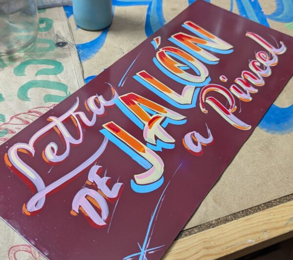 Taller en línea de Letra de Jalón a Pincel.