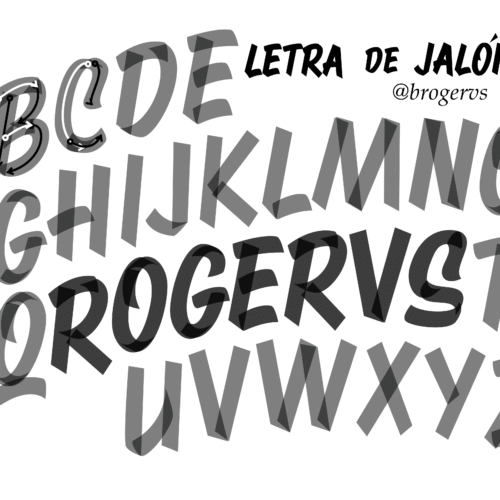 Plantilla y pauta de Letra de Jalón