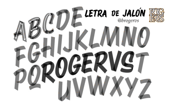 Plantilla y pauta de Letra de Jalón