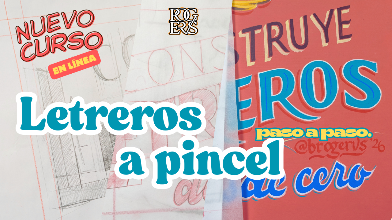 Letreros a pincel desde cero